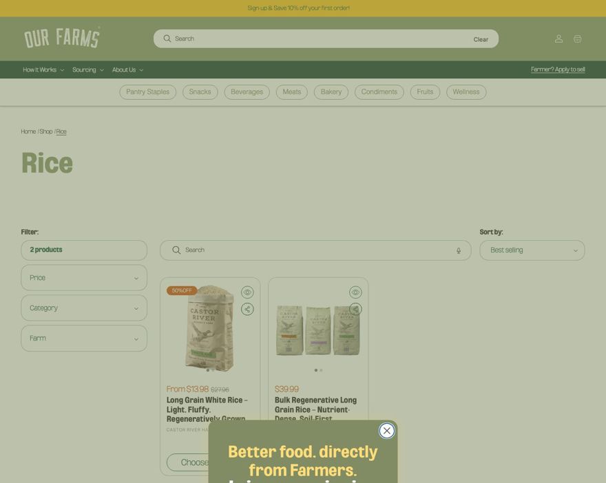 Category collection page